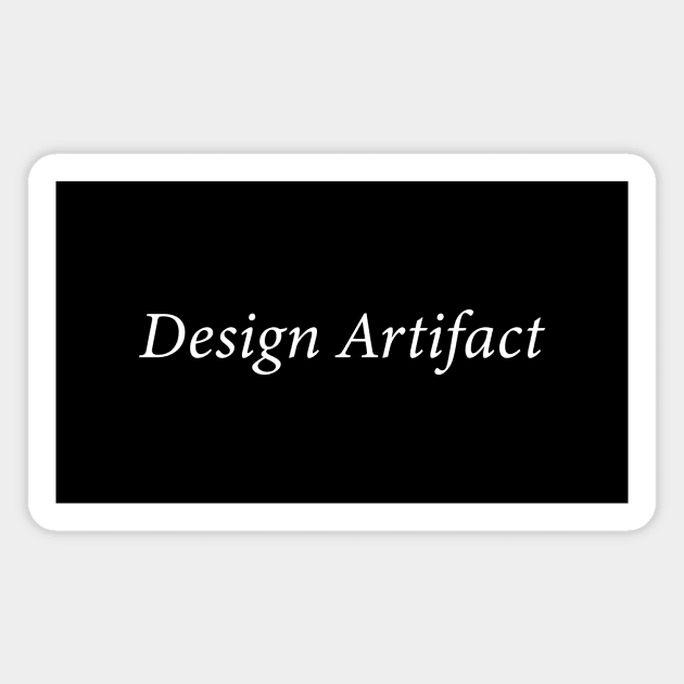 DESIGN ARTIFACT Magnet by The Sample Text